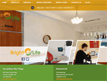 Tablet Screenshot of brightlifedental.com